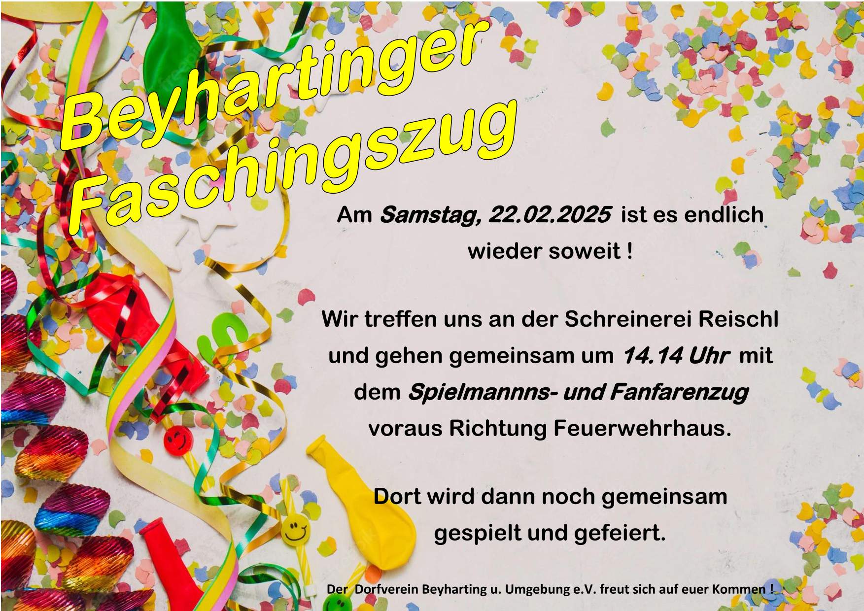 Flyer Fasching 2025 1